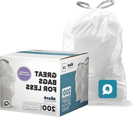 Vuilniszakken - Afvalzakken - Afvalbeheer - Scheurbestendige constructie - 13-17 Gallon 200 stuks - Wit