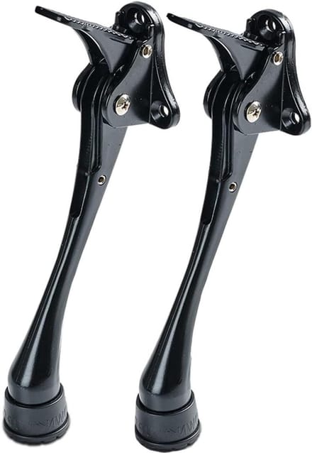 Deurstopper - Deurhouder - Deuren Vastzetten - Handsfree Bediening - 15 cm - Zwart