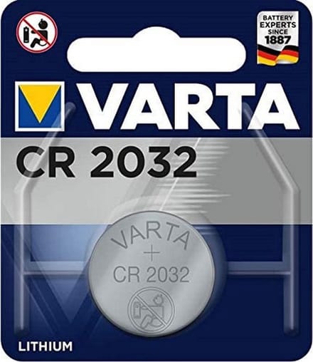 knoopcelbatterij CR2032 lithium 3V per stuk