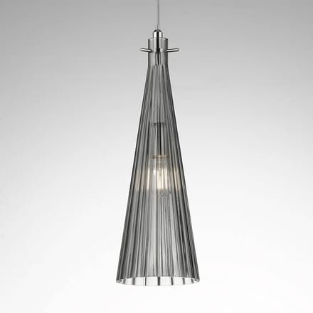 Selène Hanglamp Costa Rica van glas, grijs