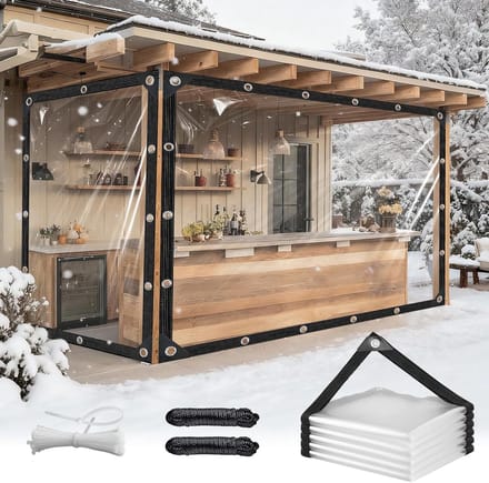 Afdekzeil PVC - Waterdicht zeil - Buiten beschermen - 98% transparant - 2 x 3 meter - Transparant