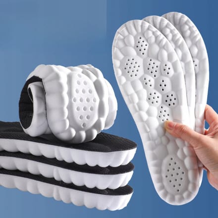 Comfortabele Ademende Inlegzolen - Maat 45-46 Zwart