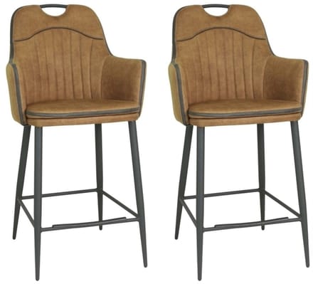 MX Sofa - Barstoel Morris - Cognac (set van 2 stoelen)
