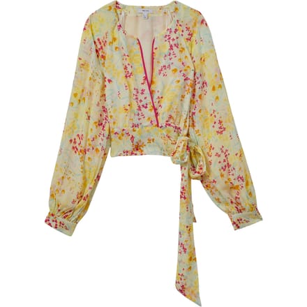 Reiss Buttercup Printed Blouse Pink/yellow Taglia: 14 | Maglie a manica lunga Outlet | Donna | Rosa