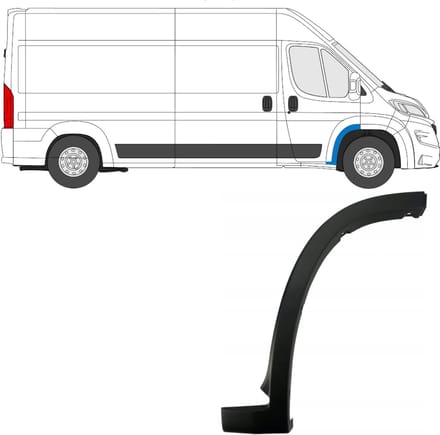 Spatbord sierlijst wielkast voor Opel Movano 2021- / Rechts