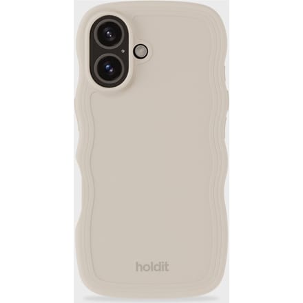 Phone Case Wavy Light Beige iPhone 16 Plus