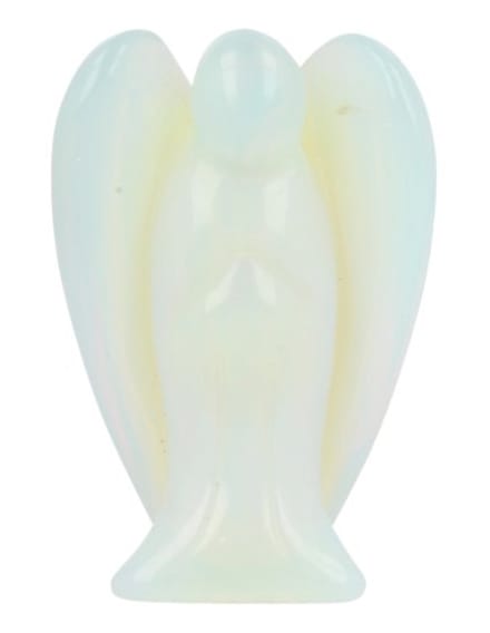 Opaliet staande engel 70 mm (synth)