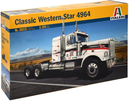Italeri Modelbouwpakket Vrachtwagens - 3915 Classic Western Star 4964 Plastic - 1:24 - Modelbouw