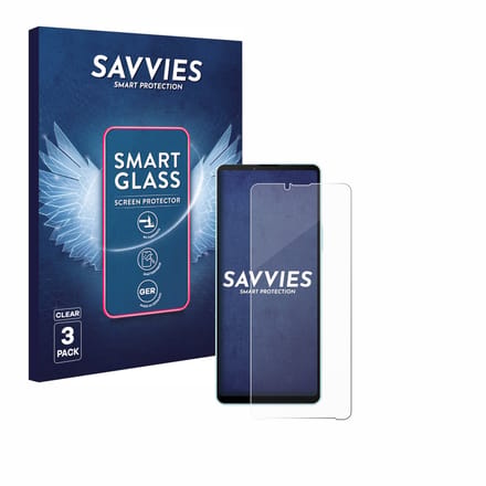 3 Stuks Savvies Screenprotector - geschikt voor Sony Xperia 10 VI - beschermfolie glas transparant