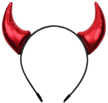 Duivel diadeem shine met duivelshoorns - Halloween.