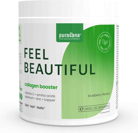 Purasana Collagen booster vegan blueberry 240 Gram