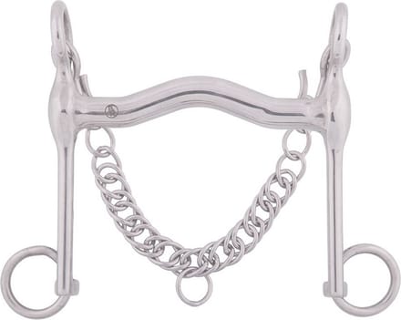 BR Dressuurstang Massief RVS 15 mm . - 13,5