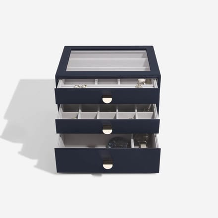 STACKERS PEBBLE NAVY - Sieradendoos - Juwelendoos - Sieradenhouder - Sieraden Organizer