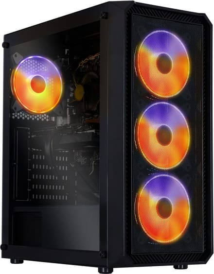 SMX® Battlestation M1A – Intel Core i5-12400F - RTX 5060 Ti - 32GB RAM - 1 TB SSD - ARGB-verlichting – Gaming-PC