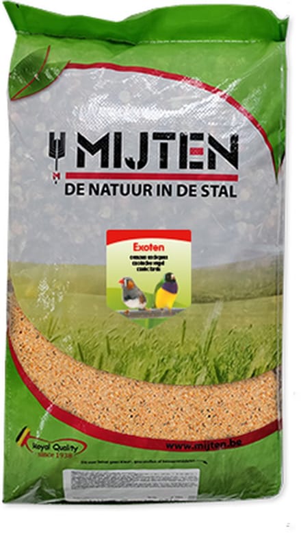 Mijten Exoten Vogelvoer - Zadenmengeling Tropische Vogels - Uitgebalanceerd Compleet Voer - Exotische Vogels - 20kg