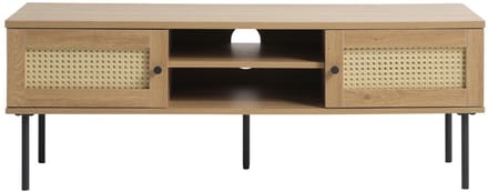 Tv-meubel Eiken Melamine - Rotan - 1 Plank - 120x40x43cm
