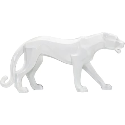Decoratie White Panther 70×18×32,5 cm