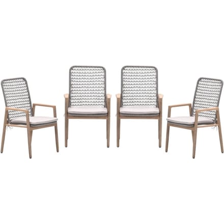 Garden Impressions Skala tuinstoelen set van 4 acacia / rope