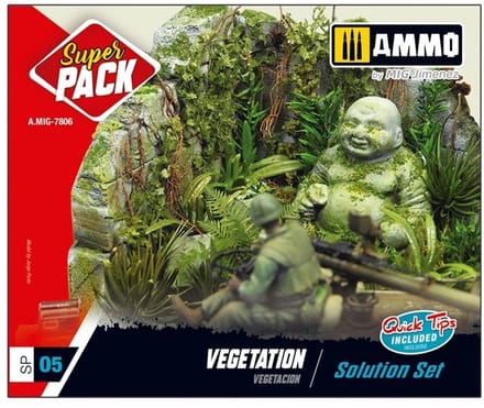 AMMO by Mig Jimenez Modelbouwdecoratie - MIG 7806 Super Pack Vegetation - Solution Set Effecten set