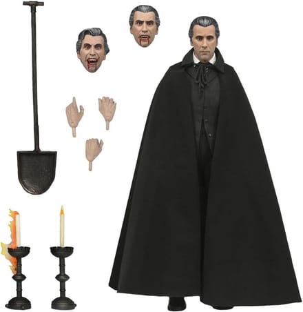 Actiefiguur Graaf Dracula - Horrorfiguur Speelfiguur - Verzamelen en displayen - Gedetailleerd ontwerp - 18 cm - Zwart