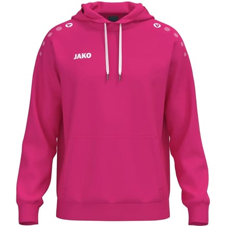 JAKO Sweater met kap One Cotton deep pink kindermaten 6701k-170