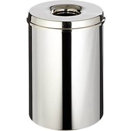 Afvalverzamelaar 15 l zelfblussend, romp rvs/deksel rvs