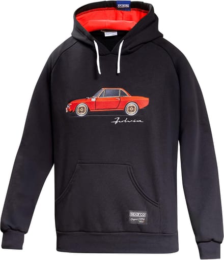 Sparco Lancia HF Fulvia Hoodie - Zwart