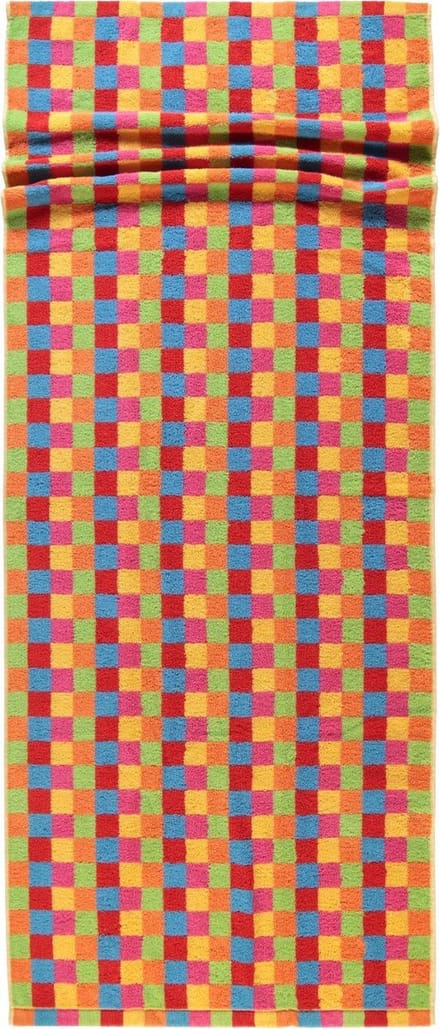 Cawo Lifestyle Cubes Saunahanddoek - Multi 70x180