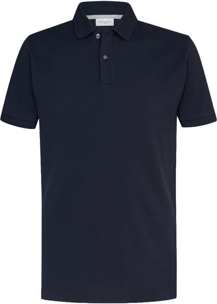 Profuomo Piqué Poloshirt Donkerblauw (navy) - Maat M - Heren