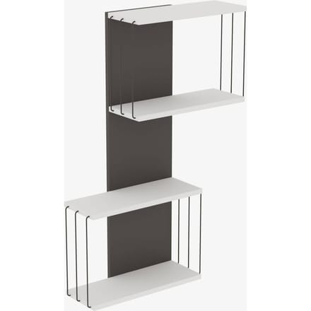 Asir - Wandplank - Wit - 65 x 19 x 96 cm
