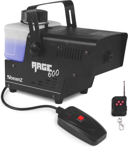Rookmachine - BeamZ RAGE600 met draadloze afstandsbediening - 600W