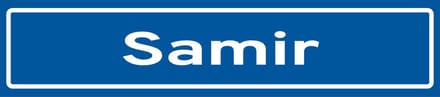 Fotofabriek Straatnaambord Samir | Straatnaambord met naam | Cadeau Samir