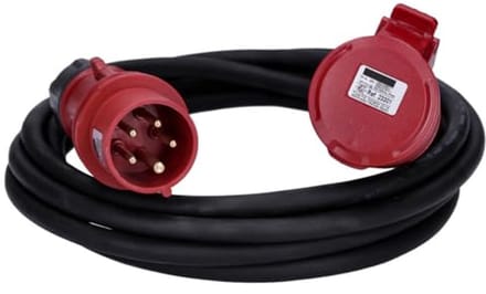 CEE verlengkabel 5-polig 400V 5x2,5mm 16/5 versterkt waterdicht