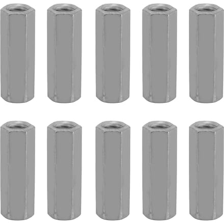 Lot de 10 écrous à tige longue, hexagonaux, à manchon, entretoises filetées (M6 * 25)
