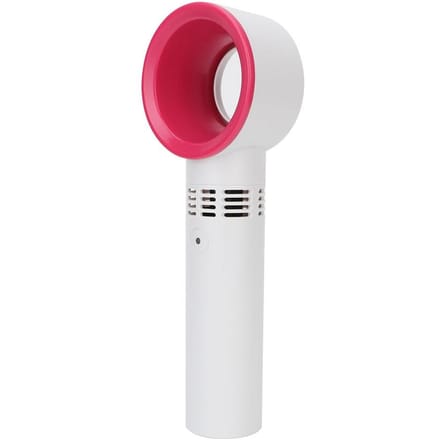 Mini Ventilateur Portable USB Rechargeable Sans Lames Manuel pour Greffage de Faux Cils (Bleu) blanc