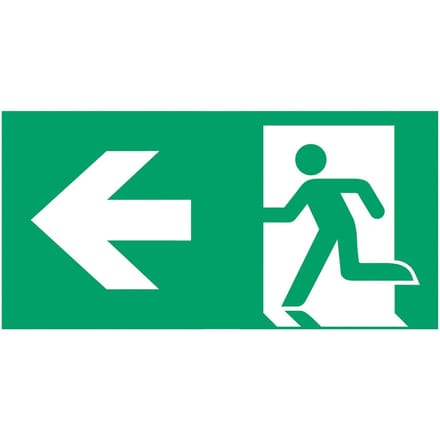 B-Safety Schild vluchtroute type C voor L-LUX standaard Eco