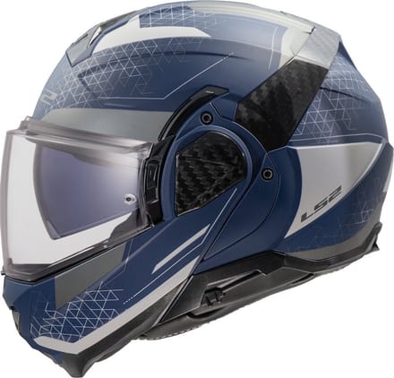LS2 FF910 Advant II Astral Navy Blauw Grijs Systeemhelm - Maat S - Helm