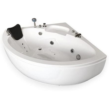 ELITESHOPPING Witte hottub 135 X 135 cm voor 2 personen 9 jets – Briony