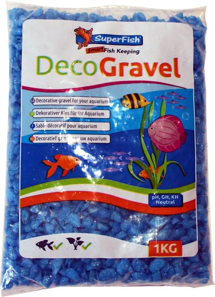 SuperFish Deco Grind Neon Blauw 1KG