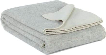 Most - Omkeerbare wollen bed deken Gray Violet - 140 x 200 cm - grijs-wit