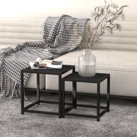 vidaXL - Salontafels - 2 - st - MDF - zwart