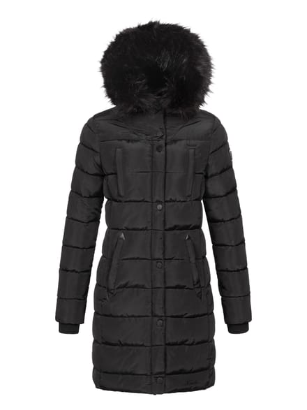 Navahoo dames lange winterjas Lotusblüte Princess – Warm & Elegant