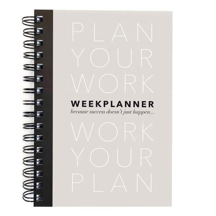 Vormgevoel - Planner Plan your Work A5 + kaart - Weekplanner - TODO Planner