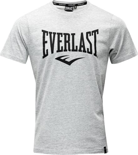Everlast Russel - T-Shirt - Katoen - Gemeleerd grijs (Beschikbaar in verschillende maten)
