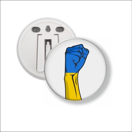 Button Met Clip - Oekraine Vuist
