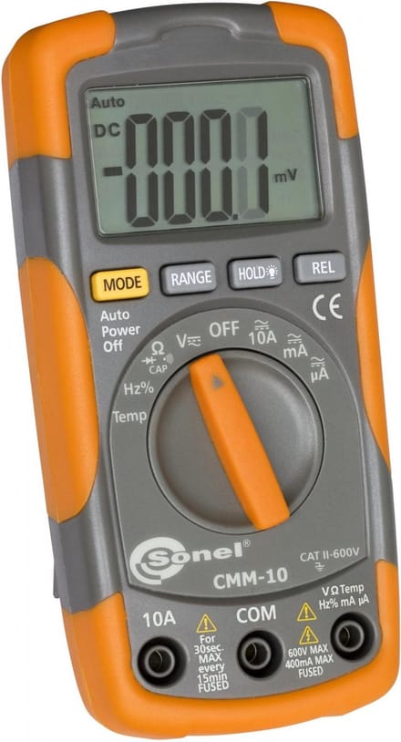 Sonel CMM-10 multimeter - 600V AC/DC -10A AC/DC