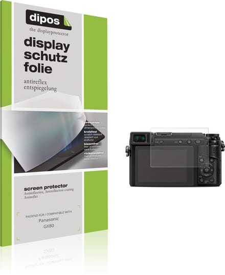 dipos – 4x Matte Beschermfolie geschikt voor Panasonic GX80 | Krasbestendige & antireflecterende Screenprotector Ultra-Thin