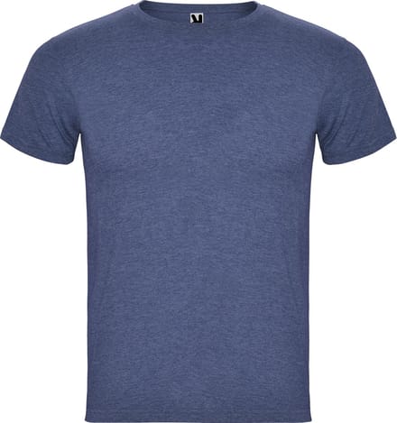 4 Pack T-shirts unisex met korte mouwen 'Fox' melangeweefsel / melee 160 gram Denim - S