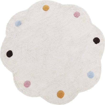 DUREVI - Vloerkleed - Lichtbeige - 120 cm - Katoen