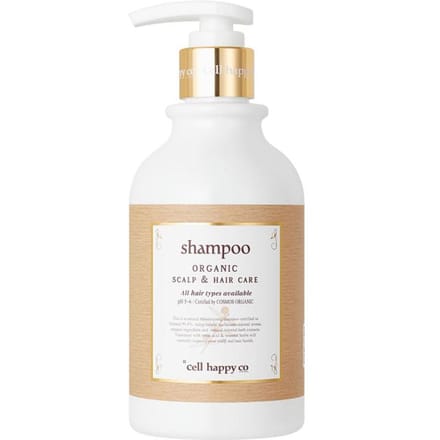 [CELL HAPPY CO] Shampooing Bio pour Soin du Cuir Chevelu et des Cheveux 300ml white